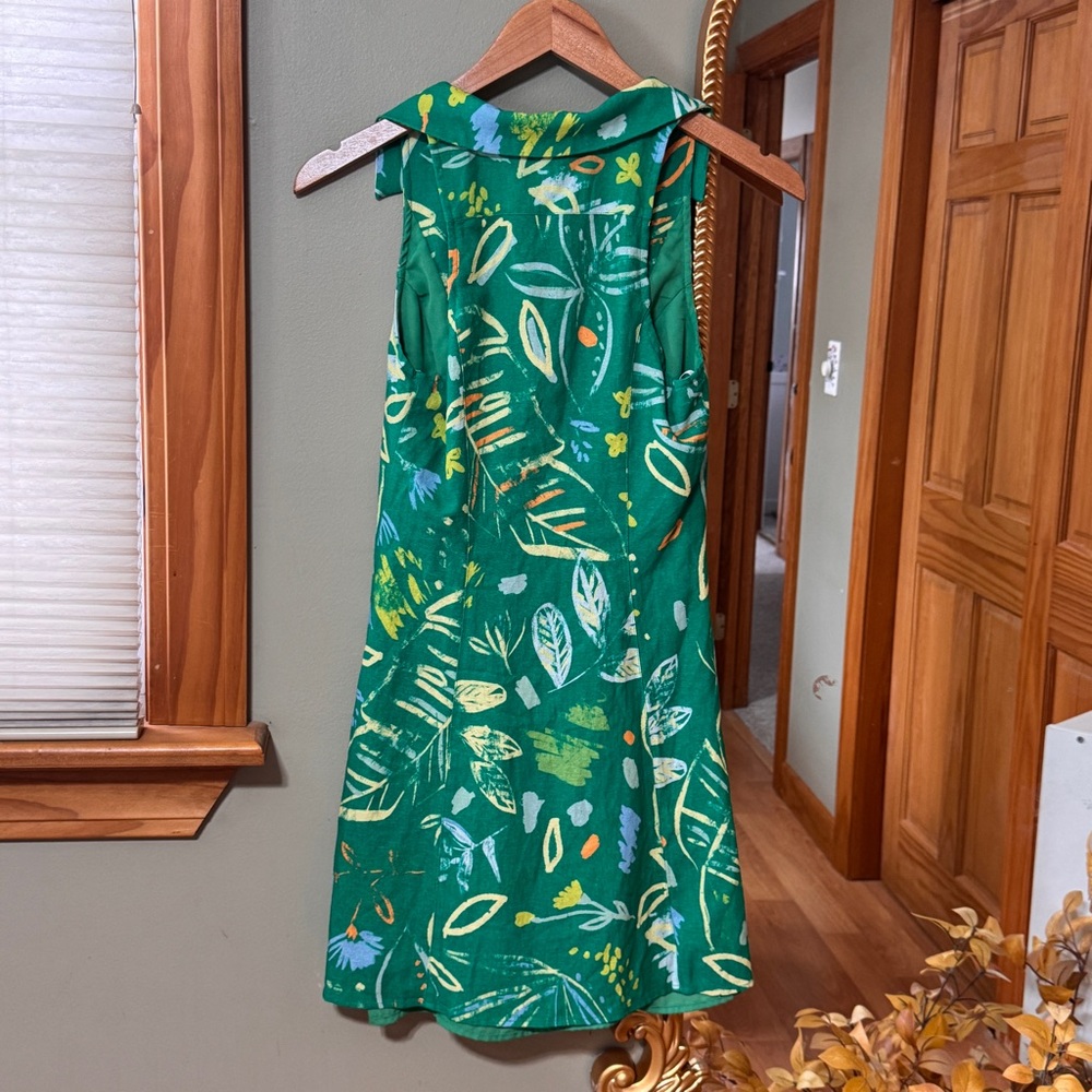 Lulu's Green Floral Print Sleeveless Mini Dress - Picture 9 of 9